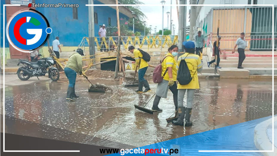 Lluvias generan lagunas en calles de Piura: Autoridades municipales activan operativo de limpieza