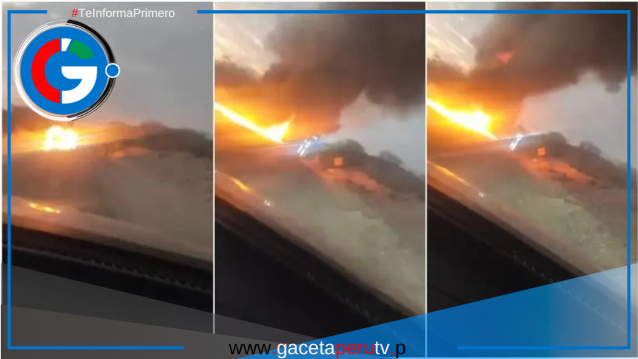 Pánico en la Panamericana Sur tras volcadura de tráiler que transportaba combustible