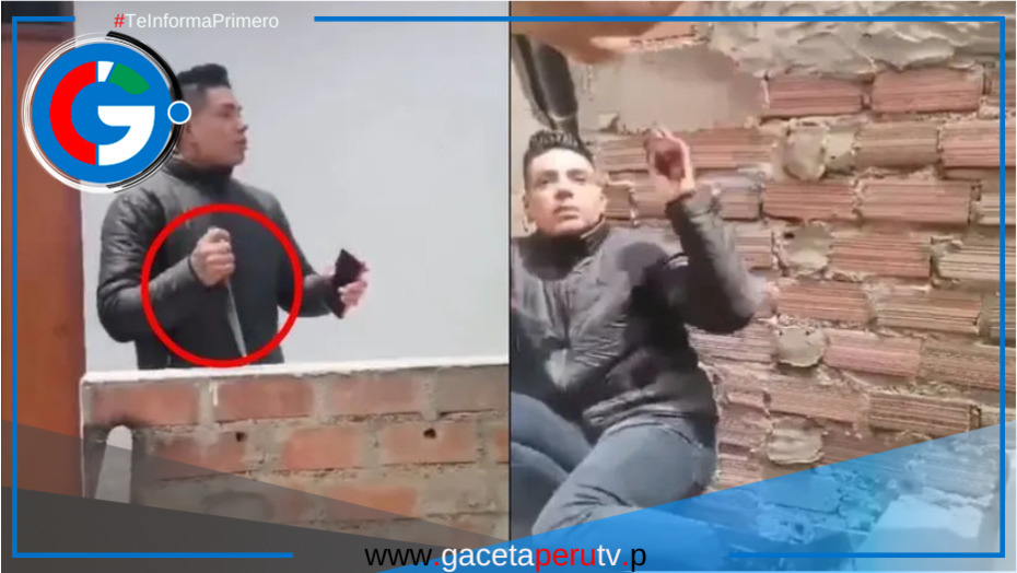 Agente de la PNP disparó para reducir a un sujeto que amenazaba a una mujer con cuchillo