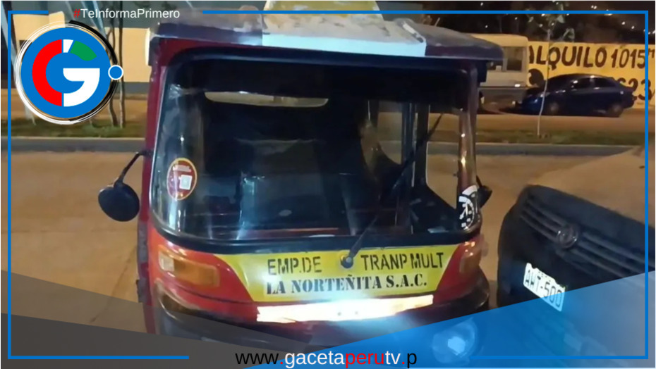 Villa María del Triunfo: Hombre finge ser pasajero y se lleva una mototaxi