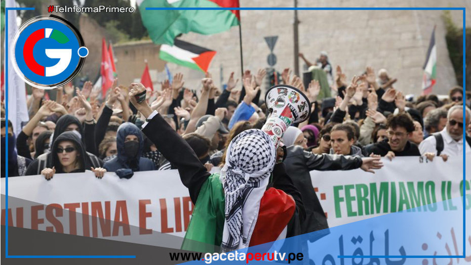 Miles de personas se manifiestan globalmente por Palestina