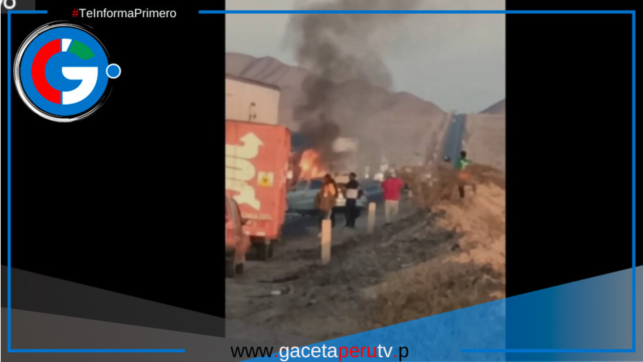 Colisión en la Panamericana Sur: dos muertos en siniestro vial en Nasca