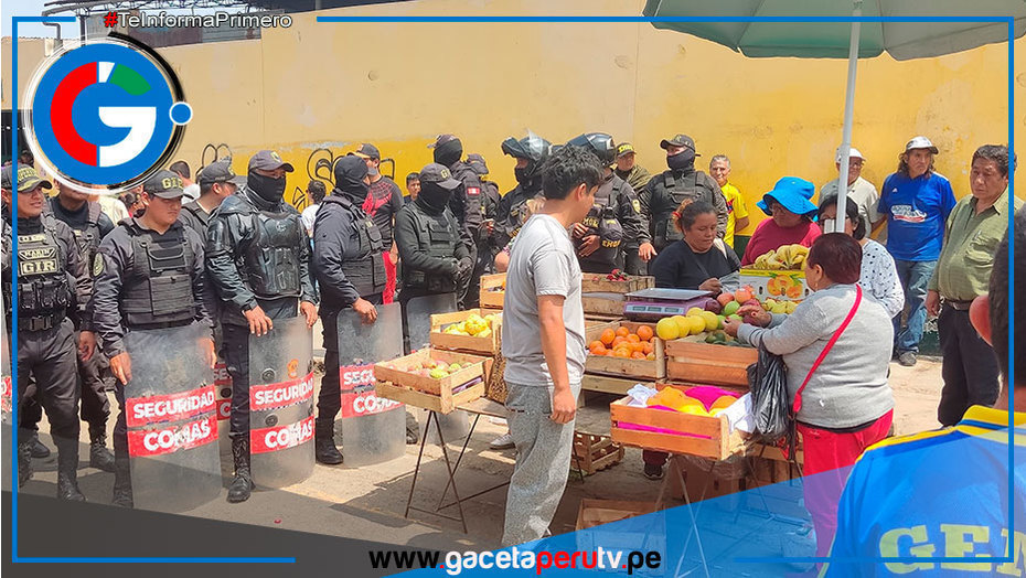 Municipalidad de Comas inicia recuperación de espacios públicos alrededor del Mercado Central