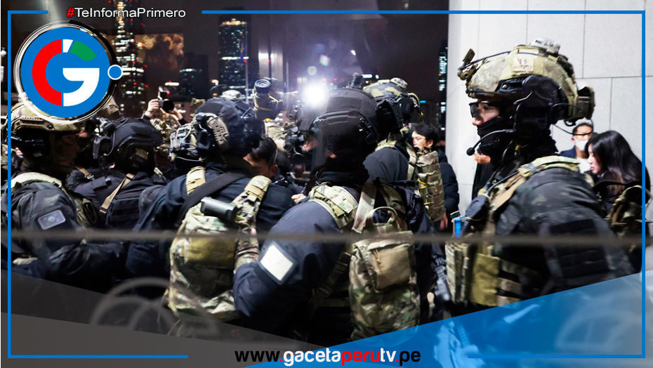Ley marcial en Corea del Sur: Comando militar entra al Parlamento