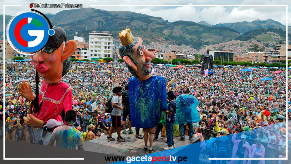Fiesta multitudinaria da inicio al Carnaval en Cajamarca