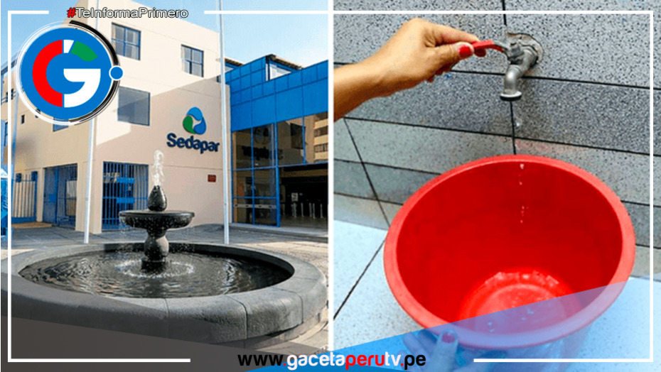 Arequipa: corte de agua Programado para el 16 de febrero