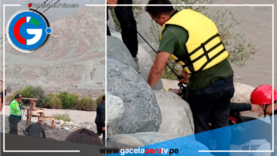 Fatal accidente en el Río Majes deja 2 policías fallecidos