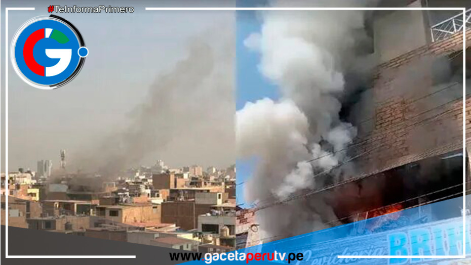 Alerta en San Borja: Incendio de gran magnitud afecta la av. cerro centinela