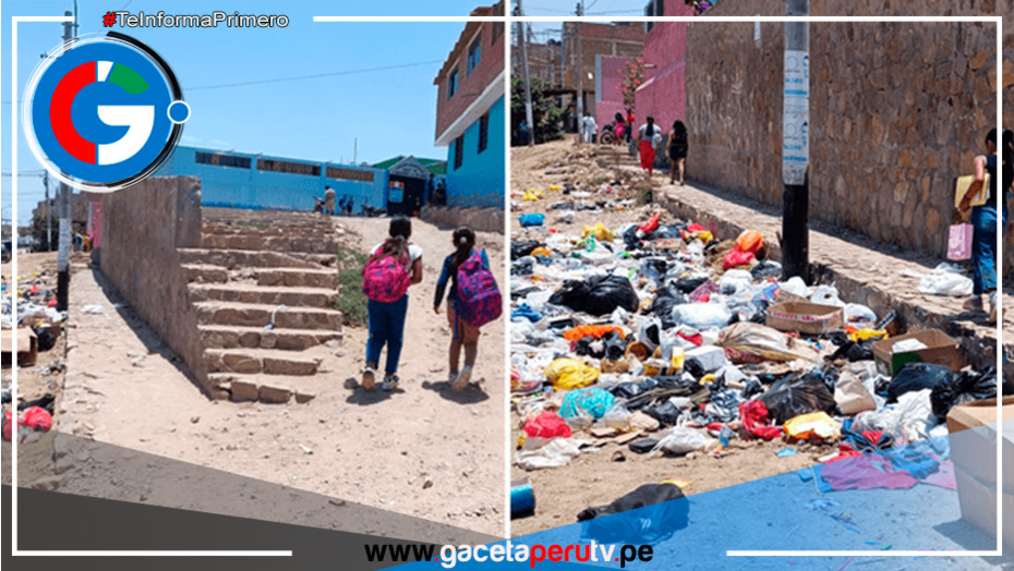 Educación entre desechos: 200 escolares de Chiclayo inician clases en medio de basura