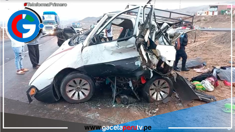 Fatal choque en Huacho: cinco víctimas, entre ellas un niño