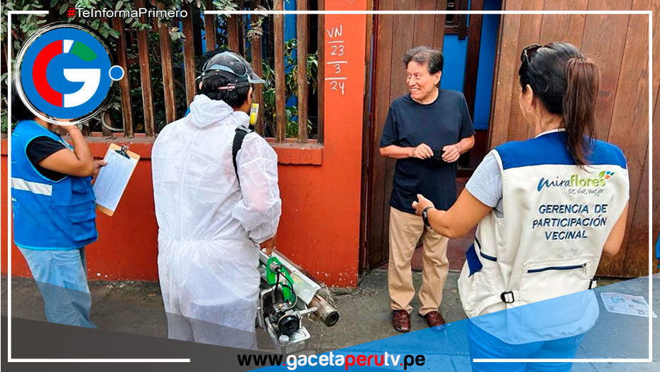  Miraflores: Realizaron fumigación en viviendas para evitar contagios del dengue 