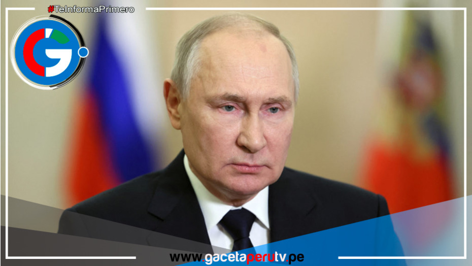 Presidente ruso vincula a Ucrania contra atentado en Moscú 