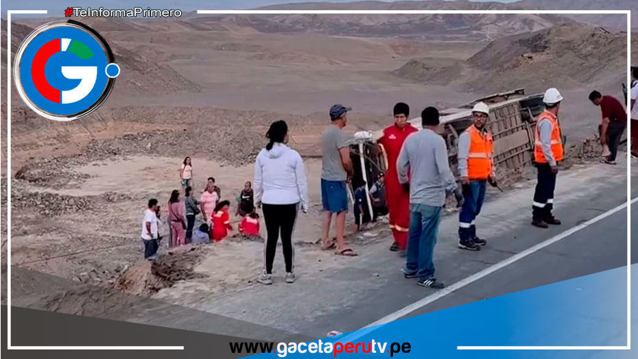 Despiste de bus en Panamericana Sur deja un muerto y 20 heridos 
