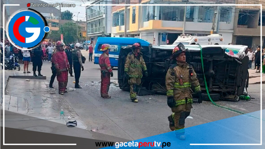 Accidente en Los Olivos causa la muerte de un escolar y deja varios heridos.