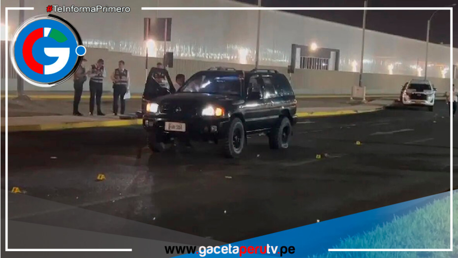 Callao: delincuentes disparan a dos personas que iban a bordo de una camioneta