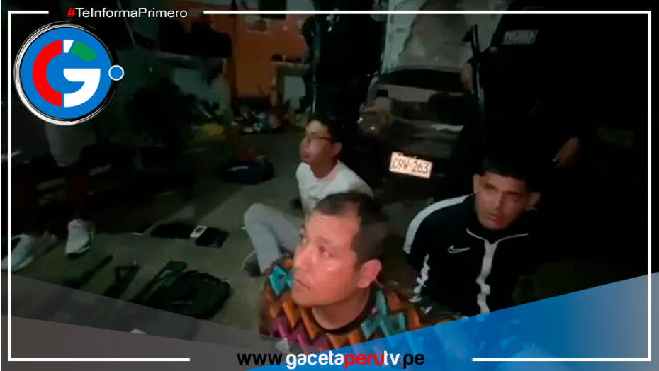 Trujillo: Cinco personas son detenidos con armamento de guerra