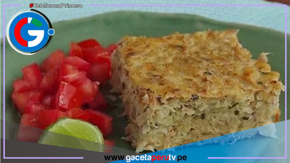 Aprende hacer este rico pastel de atún con papa rallada