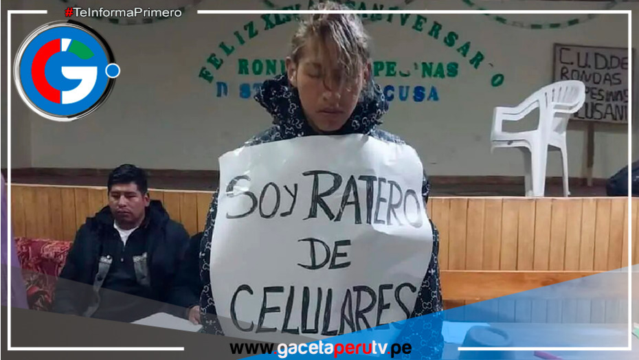 Puno: Rondas campesinas capturan y castigan a presunto delincuente