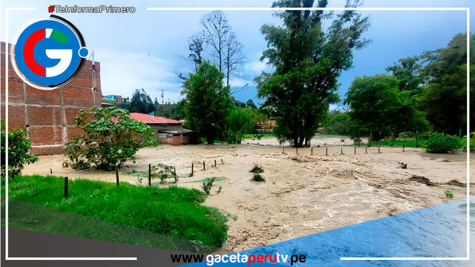 Cajamarca: lluvia intensa inunda tres viviendas
