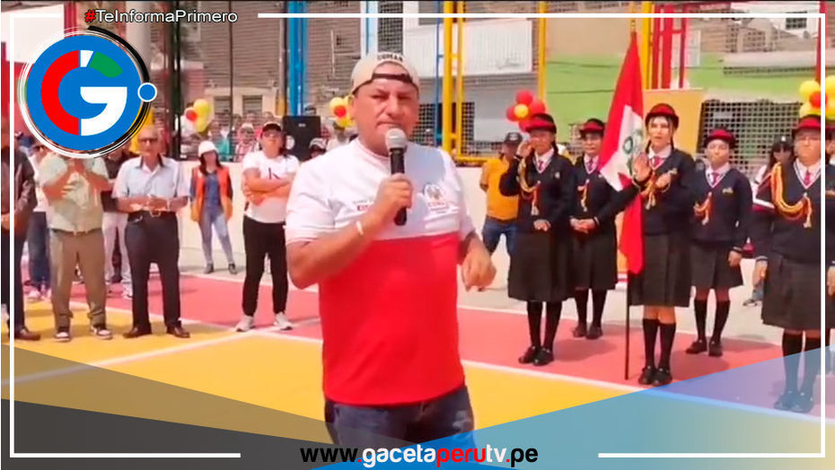 Alcalde Ulises Villegas Rojas entrega espacio deportivo inclusivo a más de mil vecinos de Comas