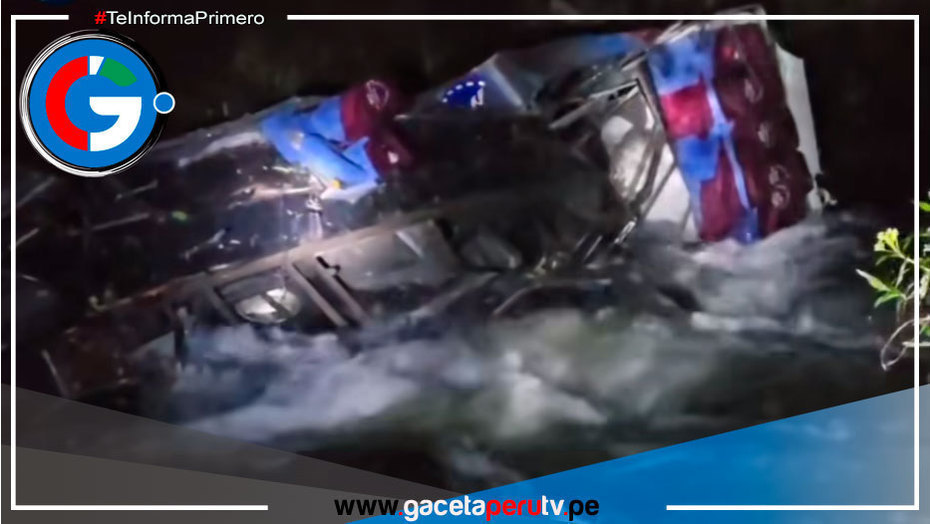 Fatal accidente en Cajamarca: Bus de "Manantial de Chaquil" se precipita a un abismo