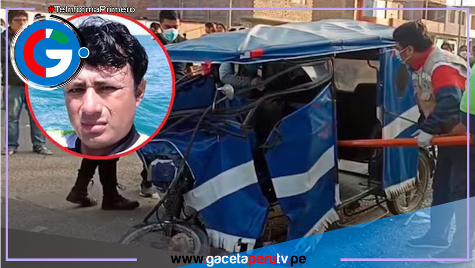 Hombre fallece luego de chocar su mototaxi con 2 camionetas