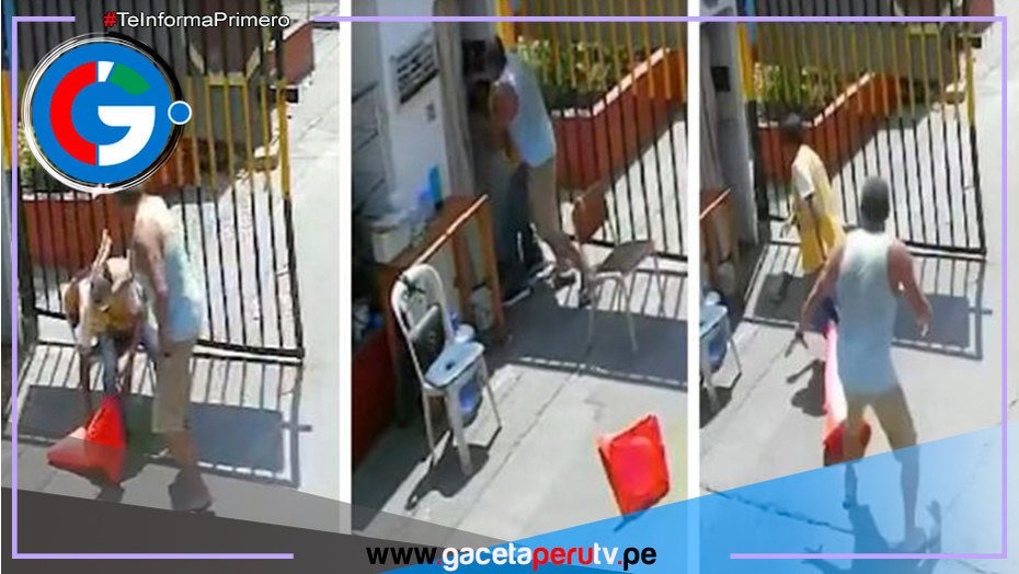 Vecino agrede físicamente a un vigilante en Santa Anita