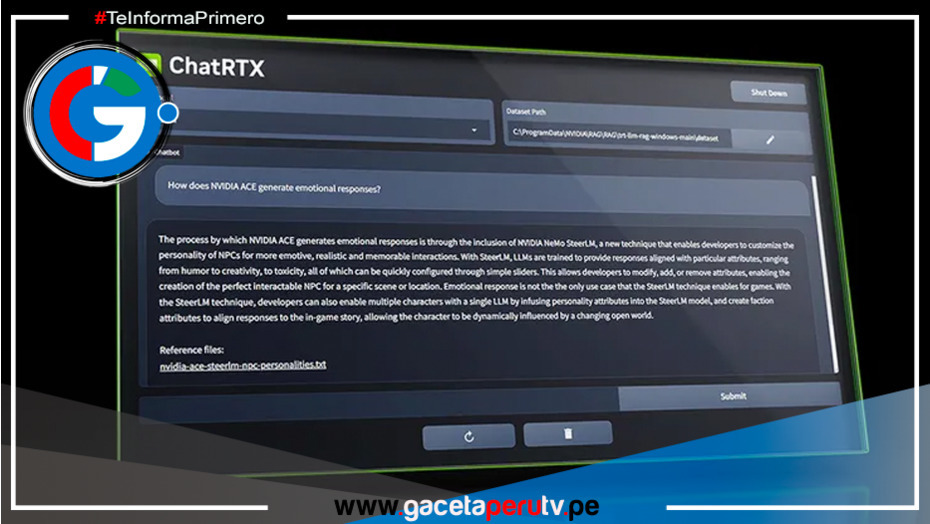 ChatRTX de Nvidia expande sus funciones con consultas de voz y modelos de IA mejorados