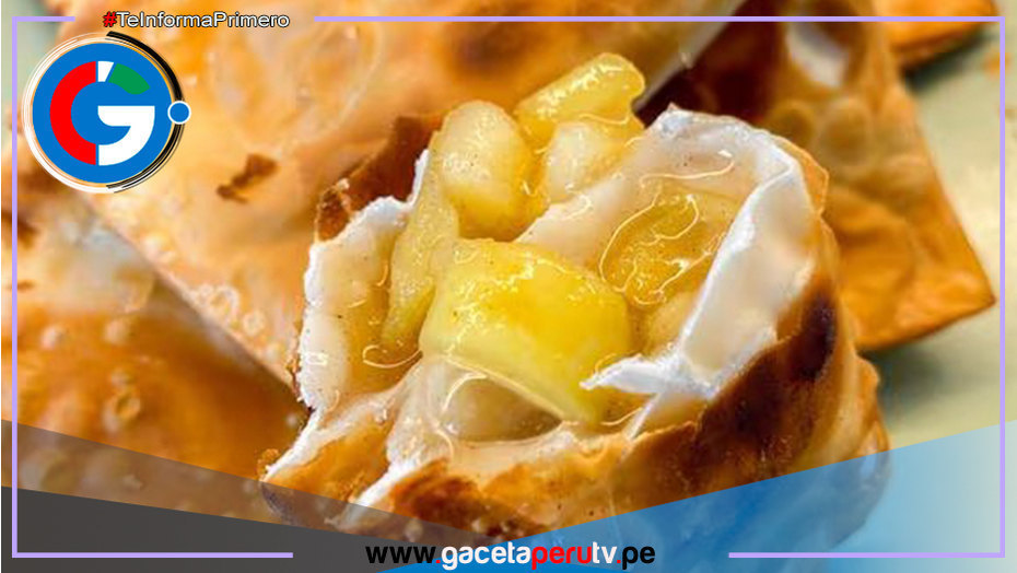 Prepara unos deliciosos wantanes de manzana 