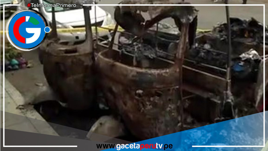 Ventanilla: Menor de edad habría incendiado 2 mototaxis