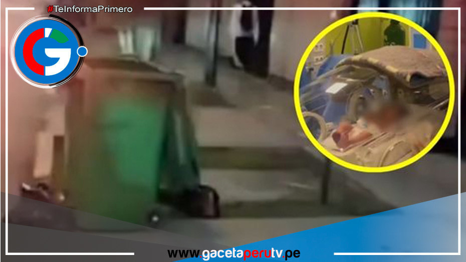 Recién nacida es hallada en tacho de basura