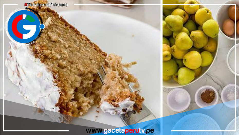Prepara un delicioso queque de manzana