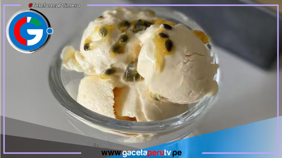 Prepara un delicioso helado de maracuyá  