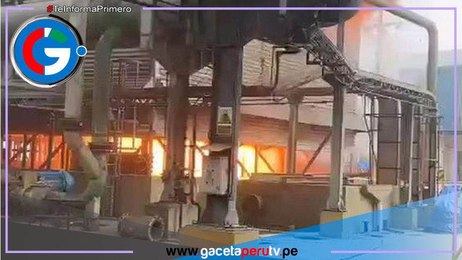 La Libertad: Incendio en fábrica azucarera en Casa Grande