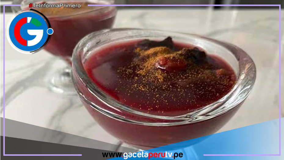 Aprende a preparar una rica mazamorra morada
