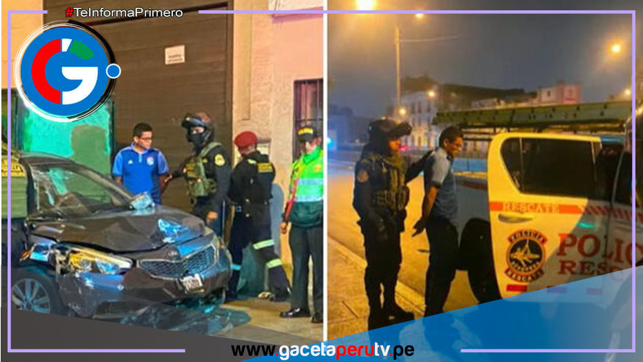 Chofer atropella a dos policías y dos menores