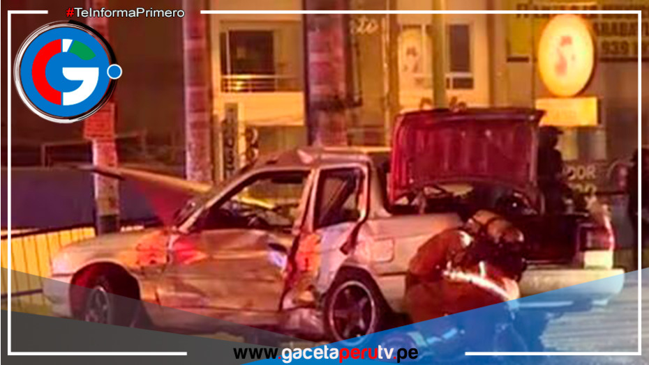 Cuatro heridos en accidente de tránsito en Los Olivos