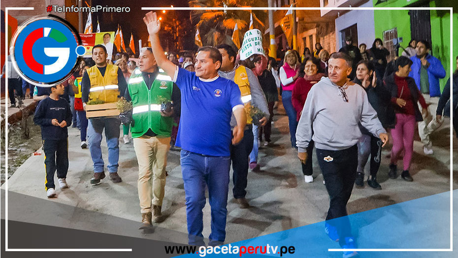 Más de 5,000 vecinos marchan por la seguridad liderados por el alcalde de Comas