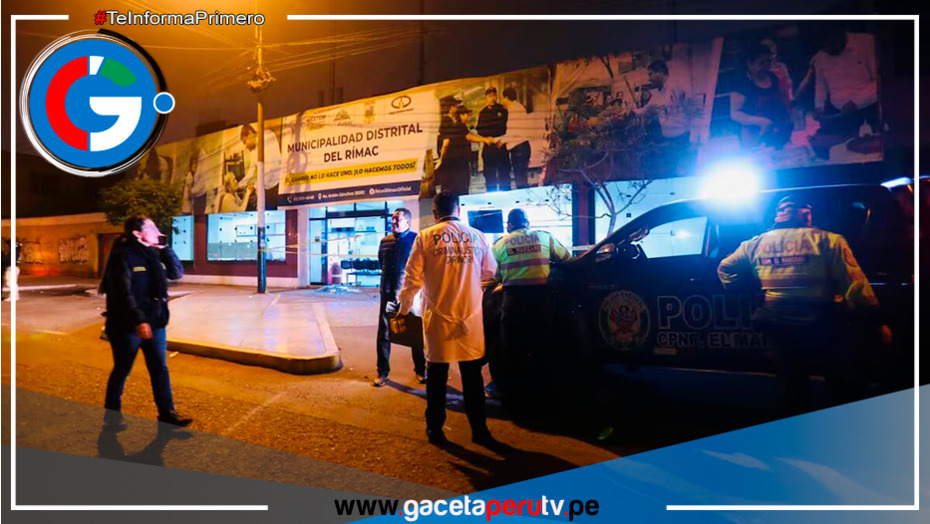 Local institucional de la Municipalidad del Rímac fue atacado 