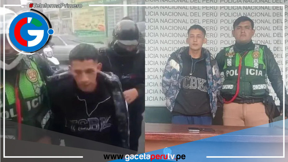Detienen a presunto delincuente en El Agustino