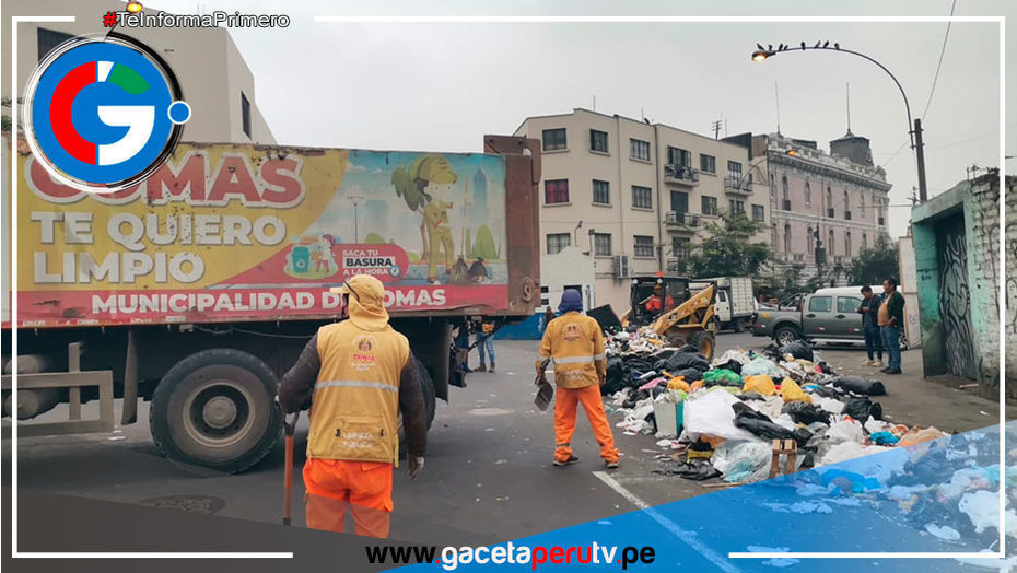 Ulises Villegas, alcalde de Comas, envía flota de limpieza a Lima Cercado