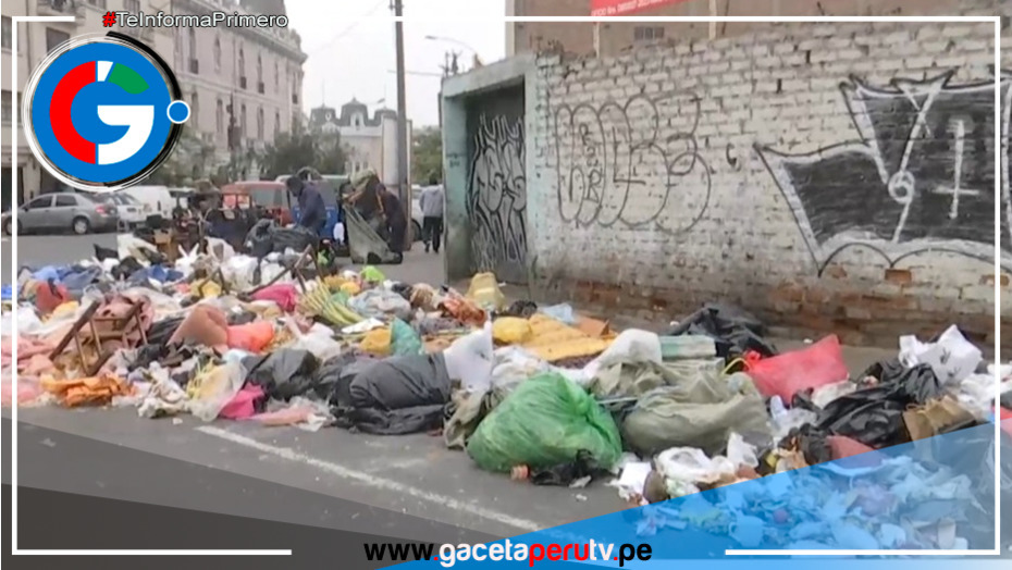 Acumulación de desechos continúa en algunas calles del cercado de lima