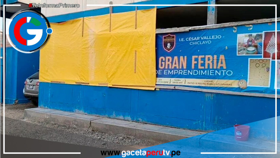 Escolares de Chiclayo estudian en aulas sin puertas ni ventanas por obra paralizada