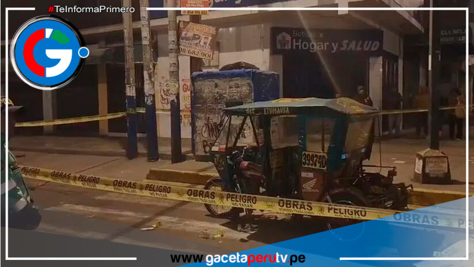 Mototaxista es acribillado por presuntos sicarios en Santa Anita