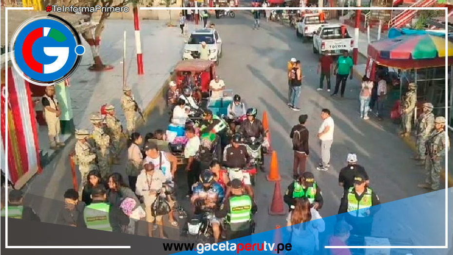 Tumbes: Policías y soldados resguardan frontera