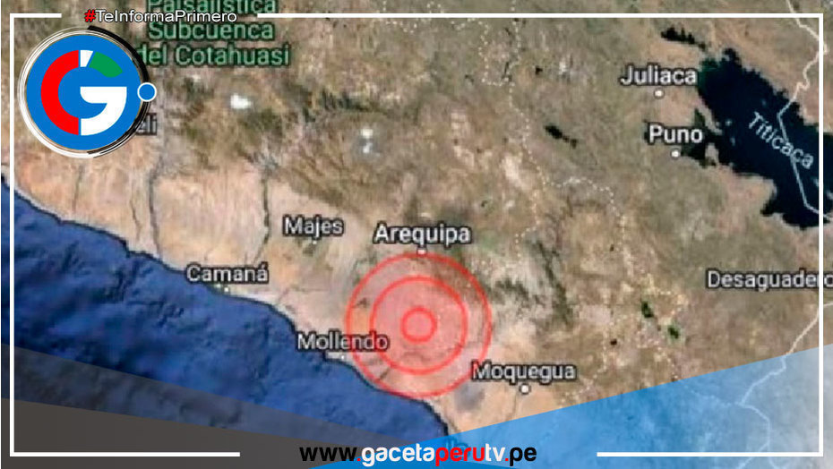  Moquegua fue remecida por sismo de magnitud 3.6 