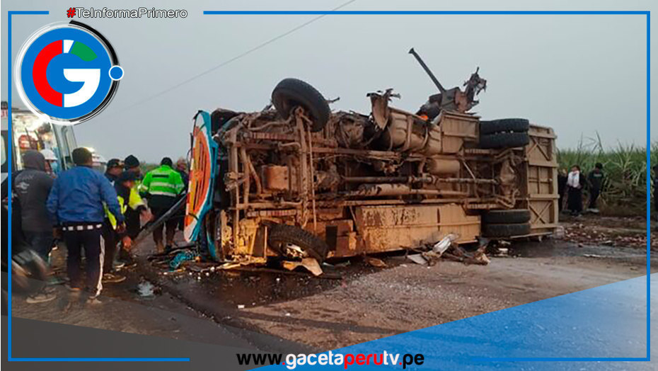 Seis Muertos y 25 Heridos en Choque de Buses en Chicama