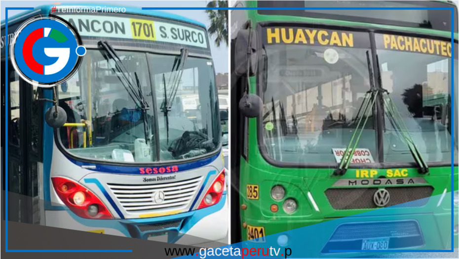 Plantón de conductores de transporte para exigir acción contra extorsiones