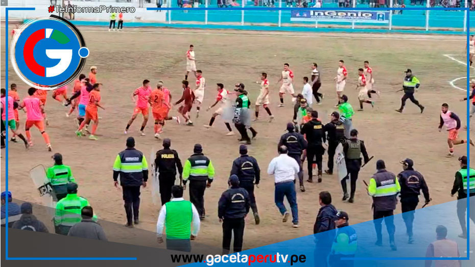 Suspensión de partido por agresión al árbitro en Copa Perú