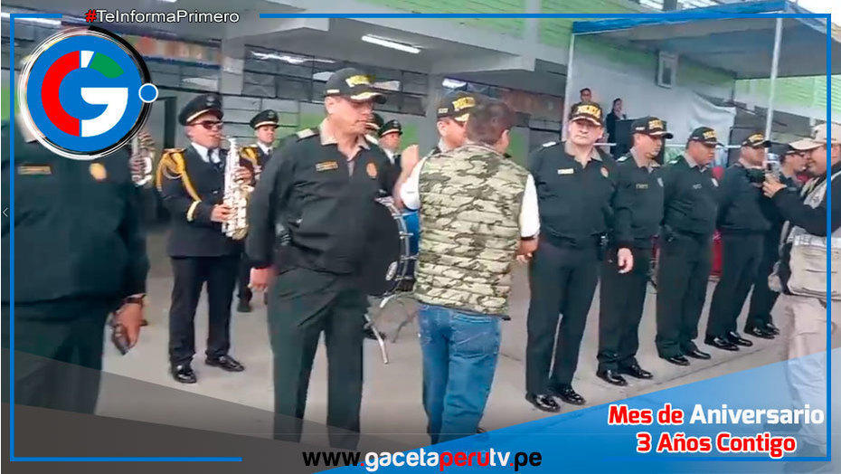 Alcalde de Comas saluda a la PNP y destaca captura de bandas criminales
